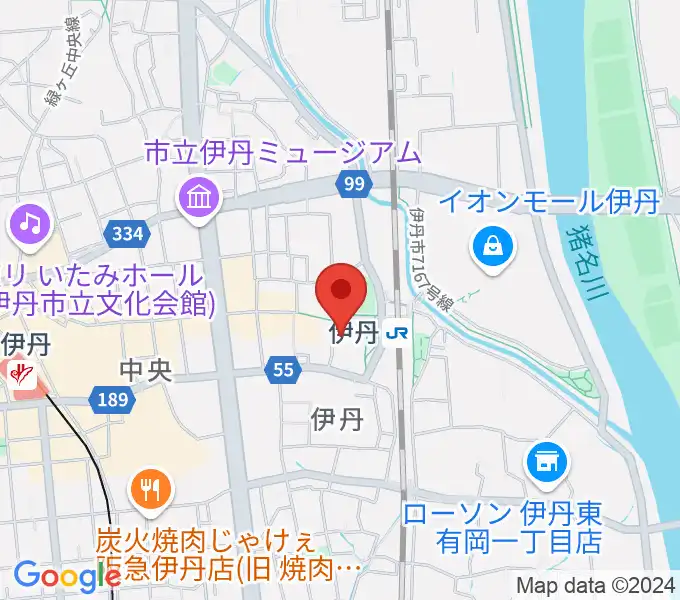 アイホール（伊丹市立演劇ホール）の地図