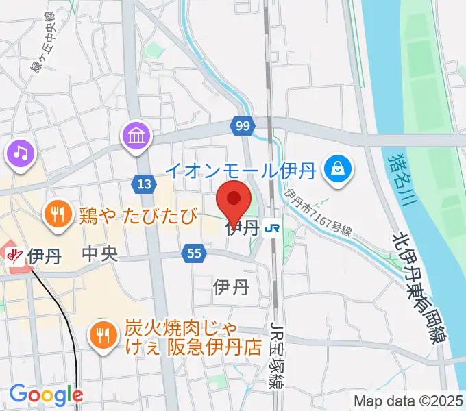 アイホール（伊丹市立演劇ホール）の地図