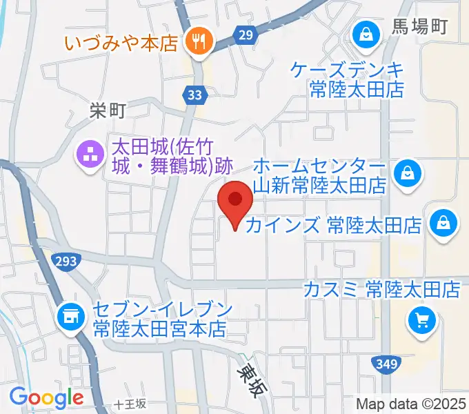 常陸太田市民交流センター パルティホールの地図