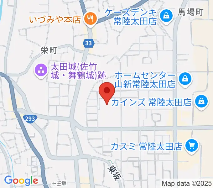 常陸太田市民交流センター パルティホールの地図