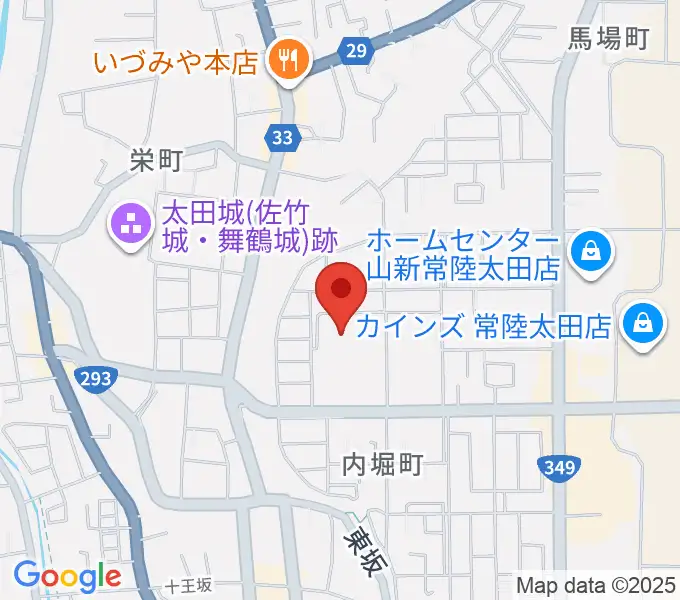 常陸太田市民交流センター パルティホールの地図
