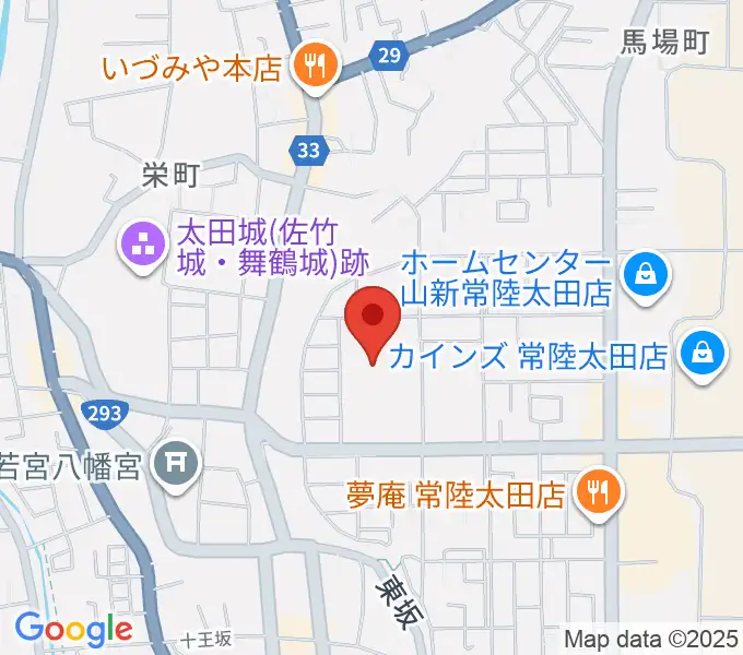 常陸太田市民交流センター パルティホールの地図