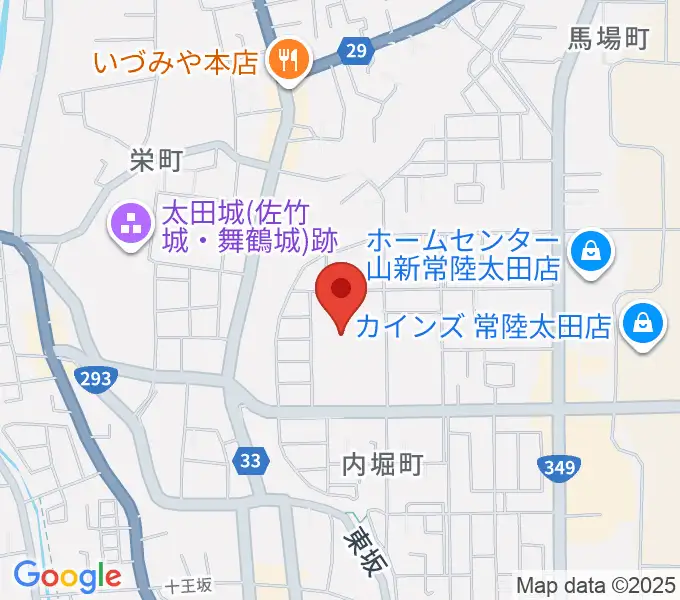常陸太田市民交流センター パルティホールの地図