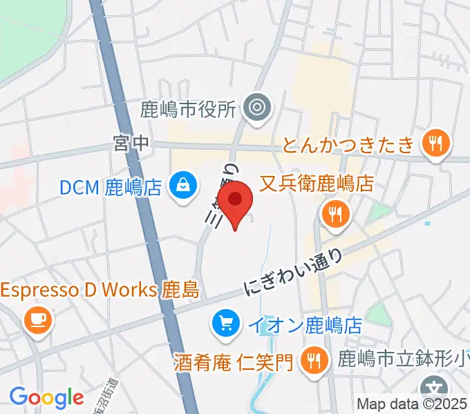 高正U&Iセンターホールの地図