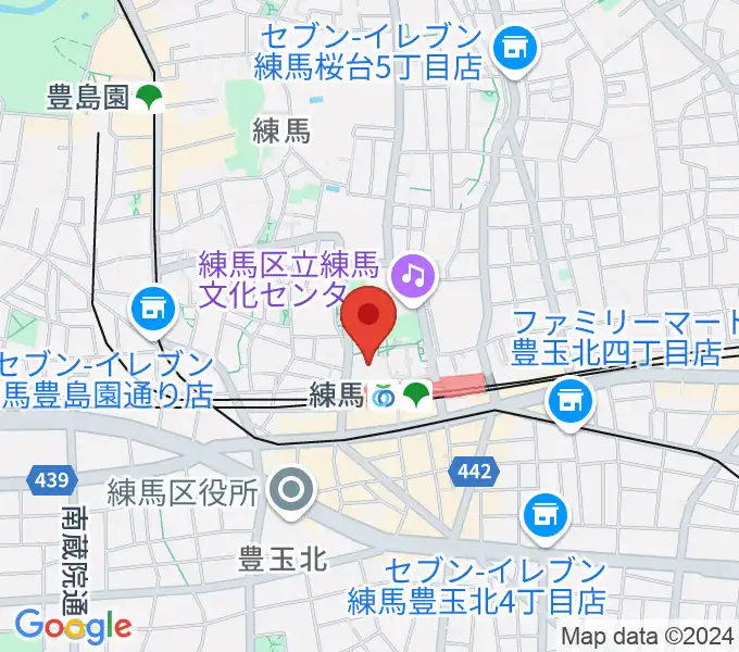 練馬区立区民・産業プラザ Coconeriホールの地図