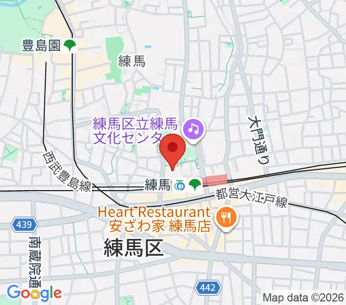 練馬区立区民・産業プラザ Coconeriホールの地図