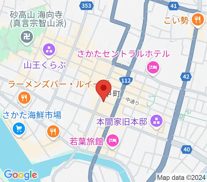 酒田hopeの地図