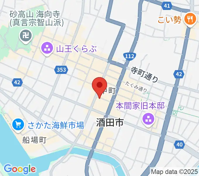 酒田hopeの地図