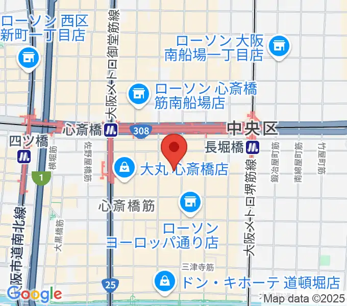 心斎橋FootRock&BEERSの地図