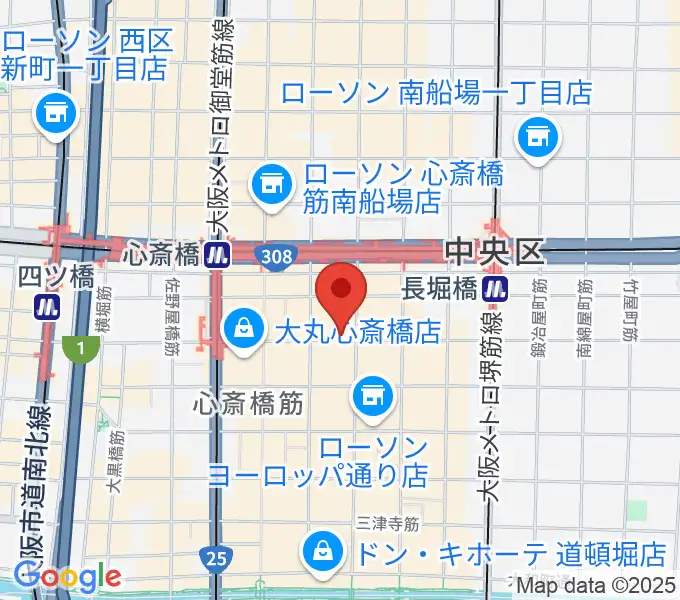 心斎橋FootRock&BEERSの地図