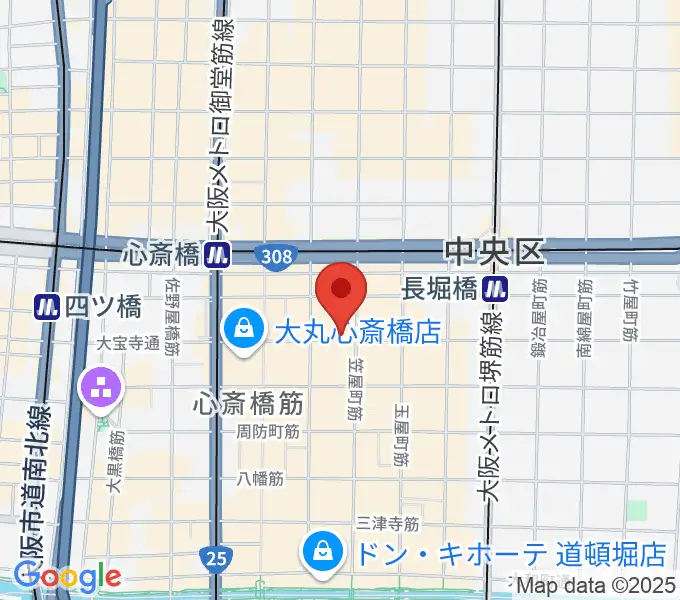 心斎橋FootRock&BEERSの地図