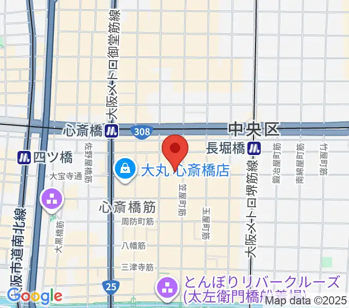心斎橋FootRock&BEERSの地図