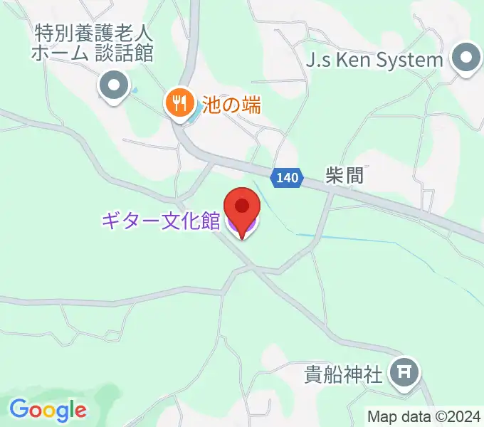 東京労音ギター文化館の地図