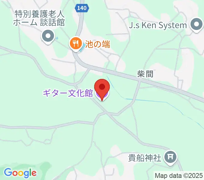 東京労音ギター文化館の地図