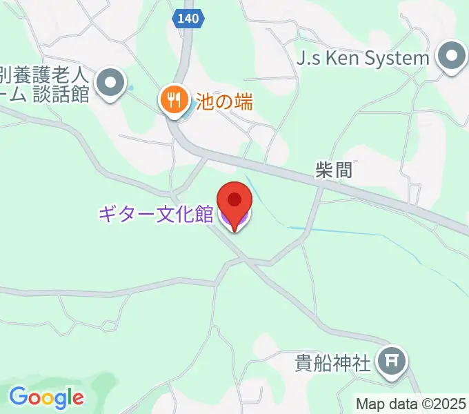 東京労音ギター文化館の地図
