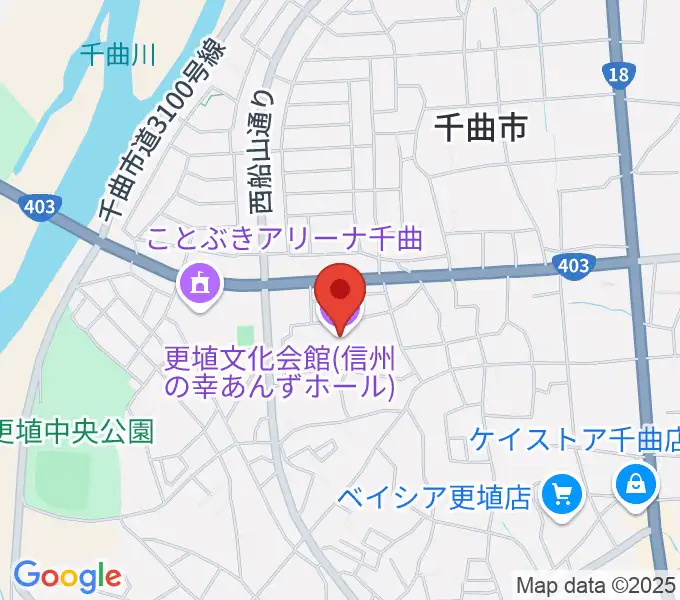 信州の幸あんずホールの地図