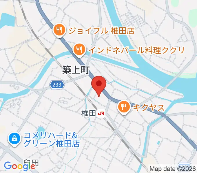 築上町文化会館コマーレの地図