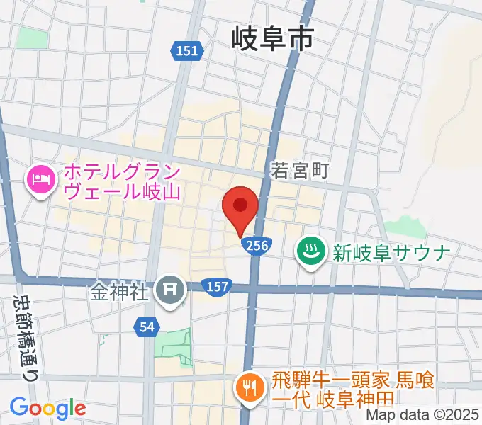 岐阜club-Gの地図