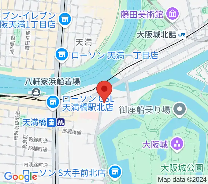 大阪ドーンセンターの地図