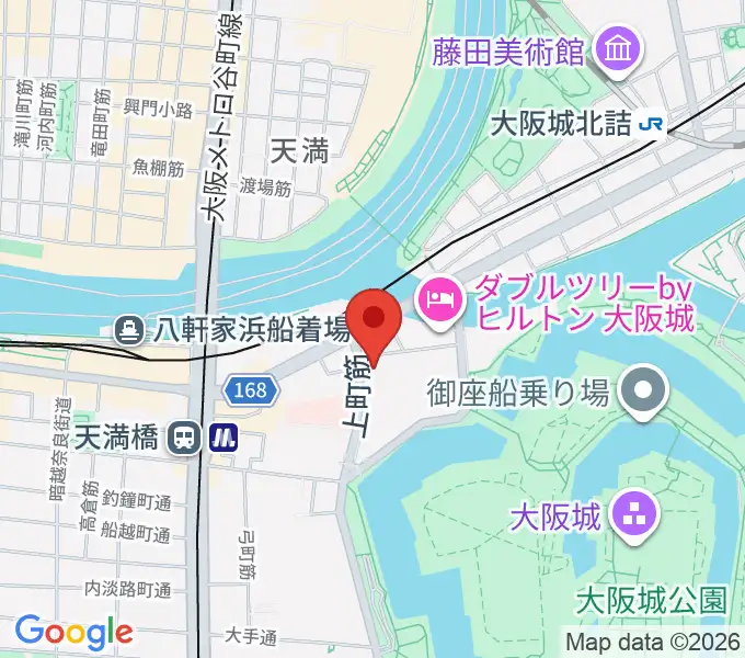大阪ドーンセンターの地図