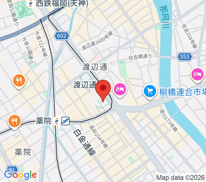 電気ビルみらいホールの地図