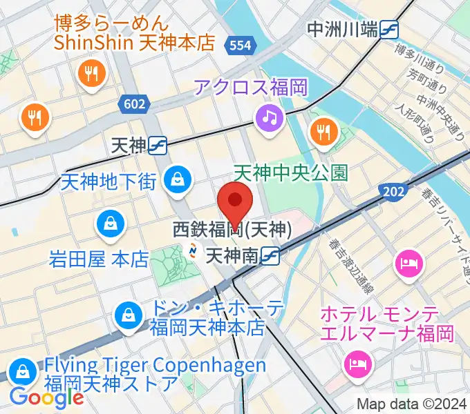 TKPエルガーラホールの地図