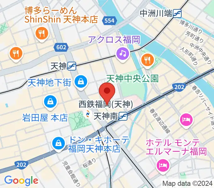 TKPエルガーラホールの地図