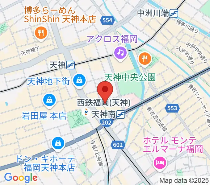 TKPエルガーラホールの地図