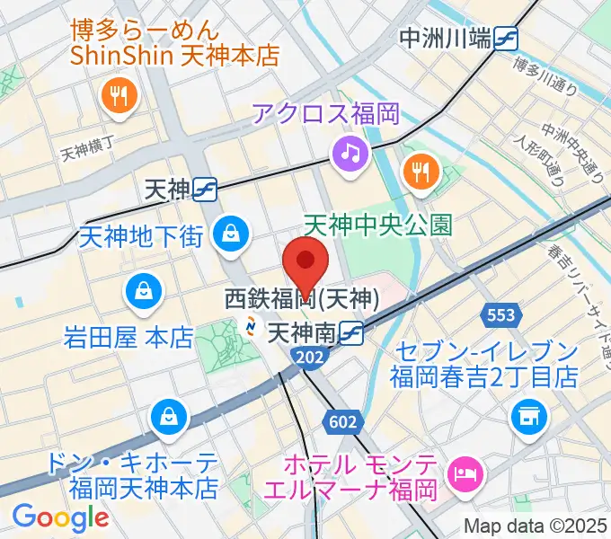 TKPエルガーラホールの地図