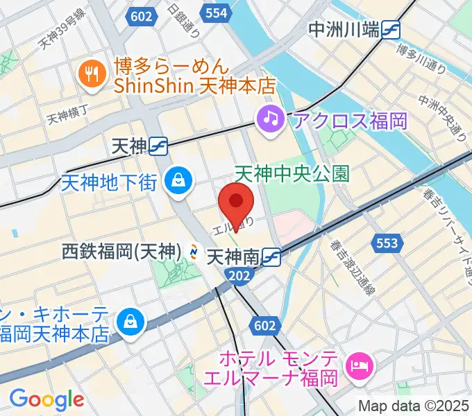 TKPエルガーラホールの地図