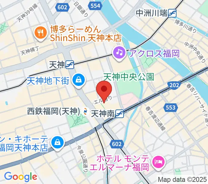 TKPエルガーラホールの地図