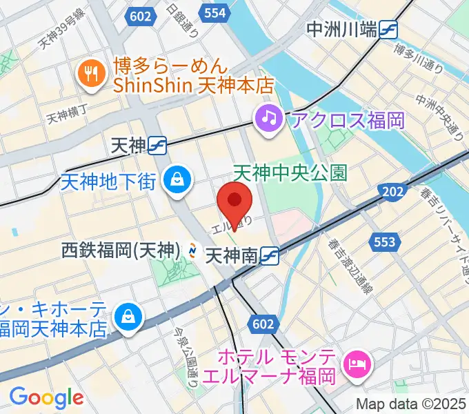 TKPエルガーラホールの地図