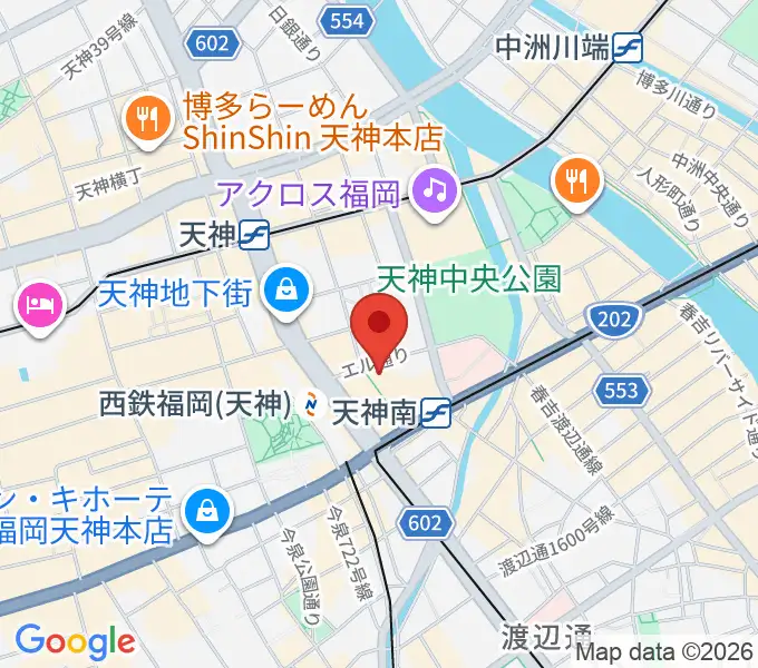TKPエルガーラホールの地図