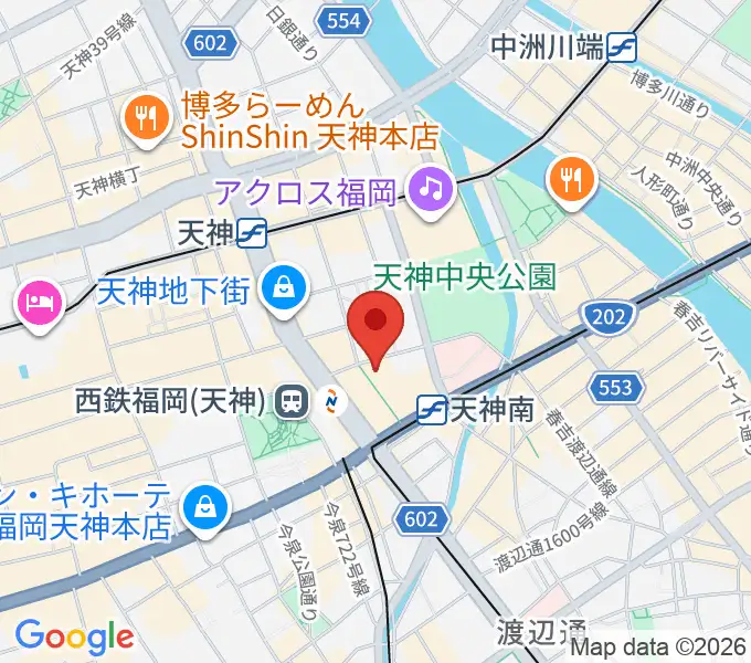 TKPエルガーラホールの地図
