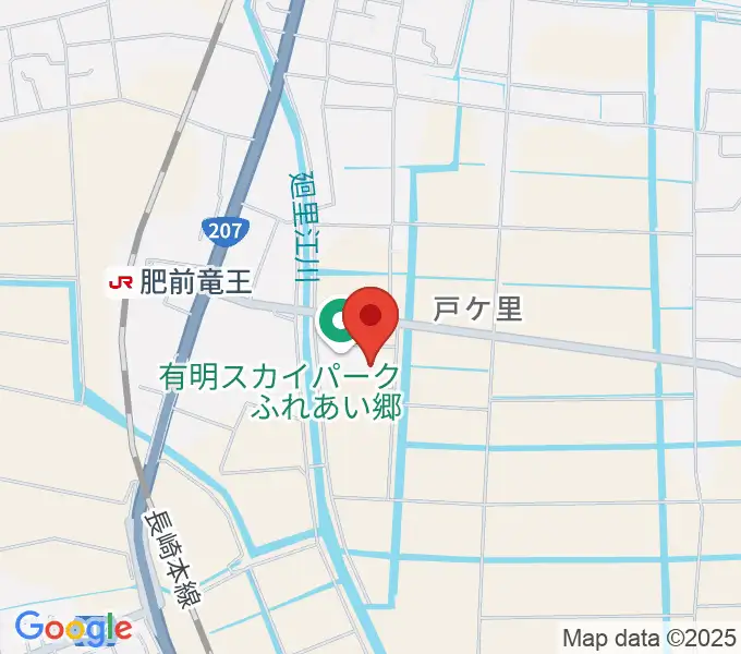 有明スカイパーク ふれあい郷の地図