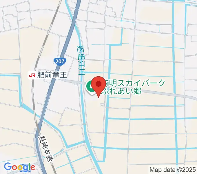 有明スカイパークふれあい郷の地図