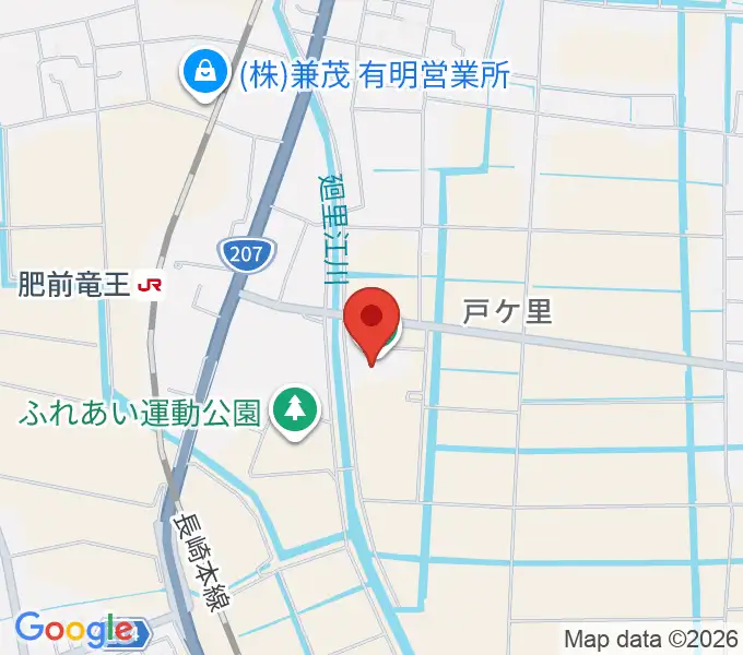 有明スカイパークふれあい郷の地図
