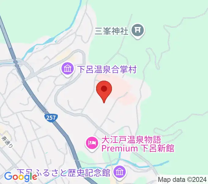 下呂交流会館アクティブの地図