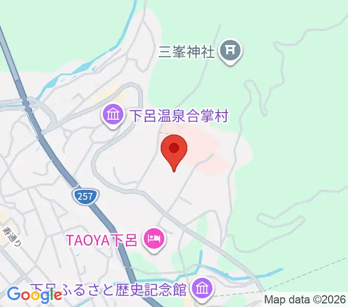 下呂交流会館アクティブの地図