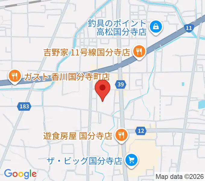 朝日段ボールホール国分寺の地図