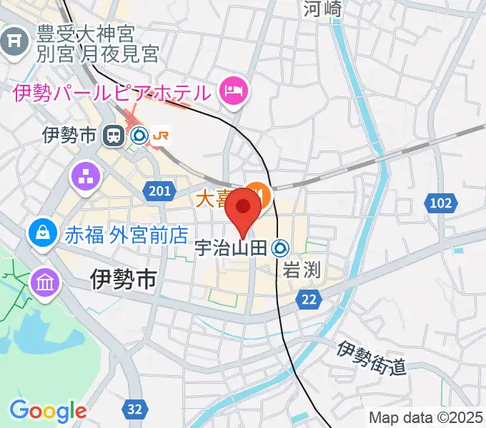 シンフォニアテクノロジー響ホール伊勢の地図
