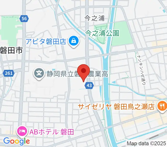 磐田市民文化会館の地図