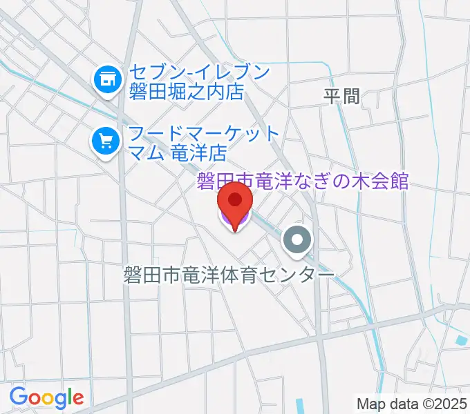 磐田市竜洋なぎの木会館の地図