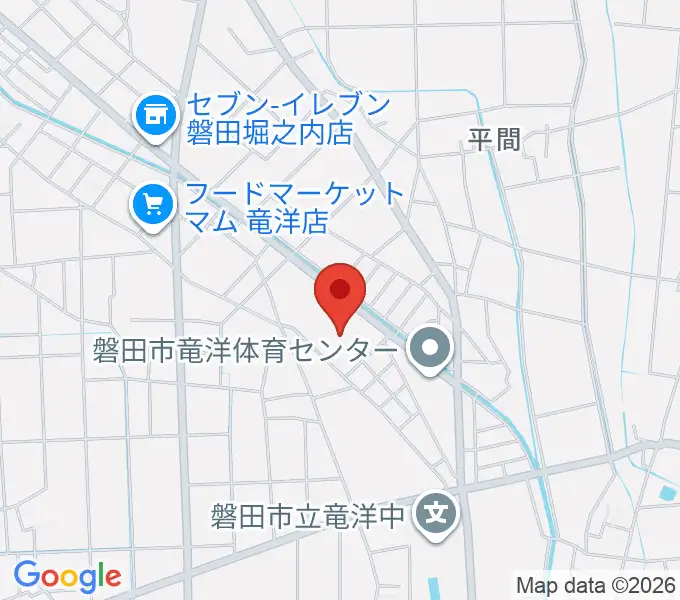 磐田市竜洋なぎの木会館の地図