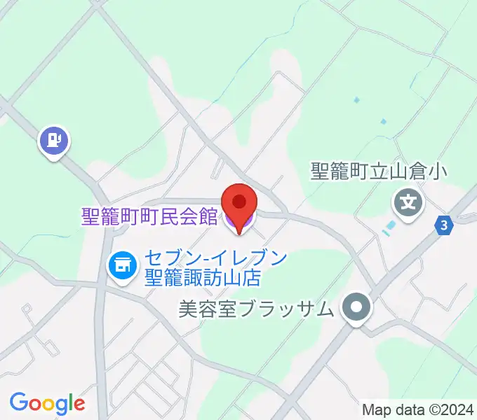 聖籠町文化会館の地図