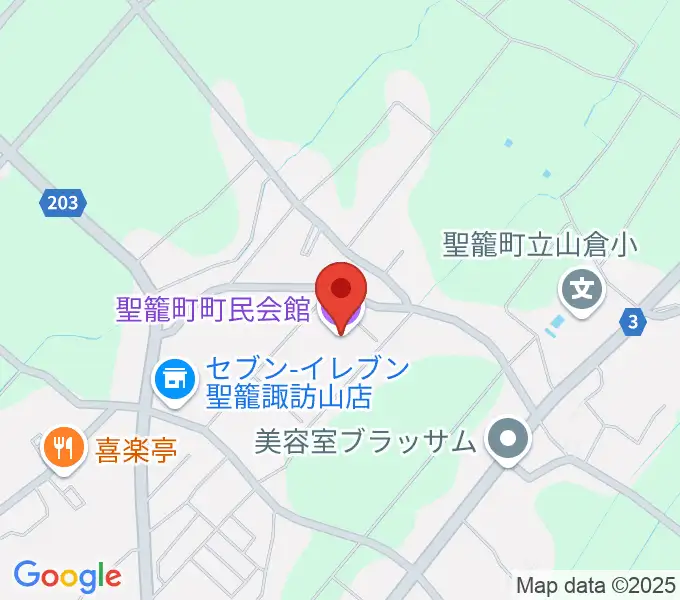聖籠町文化会館の地図