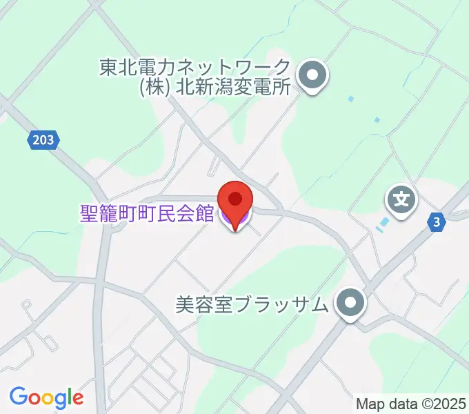 聖籠町文化会館の地図