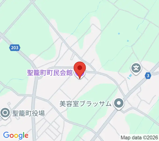 聖籠町文化会館の地図