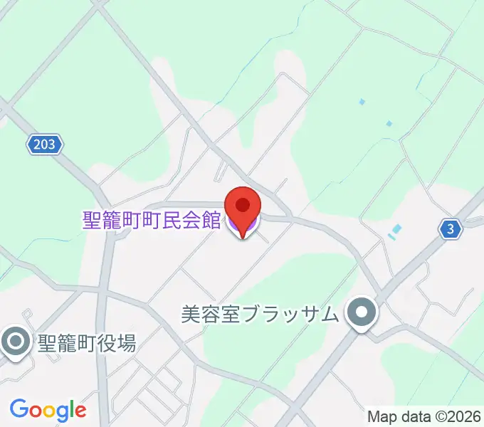 聖籠町文化会館の地図