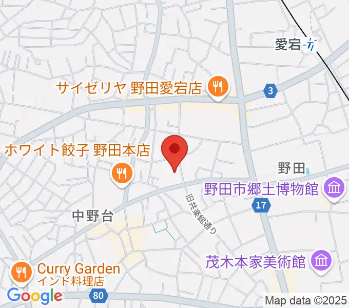 欅のホールの地図